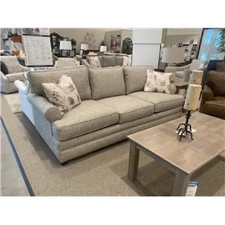 Casual Sofa with Rolled Arms